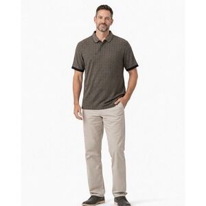 Vintage Marc Edwards XL Geometric Polo Shirt Golf Athleisure